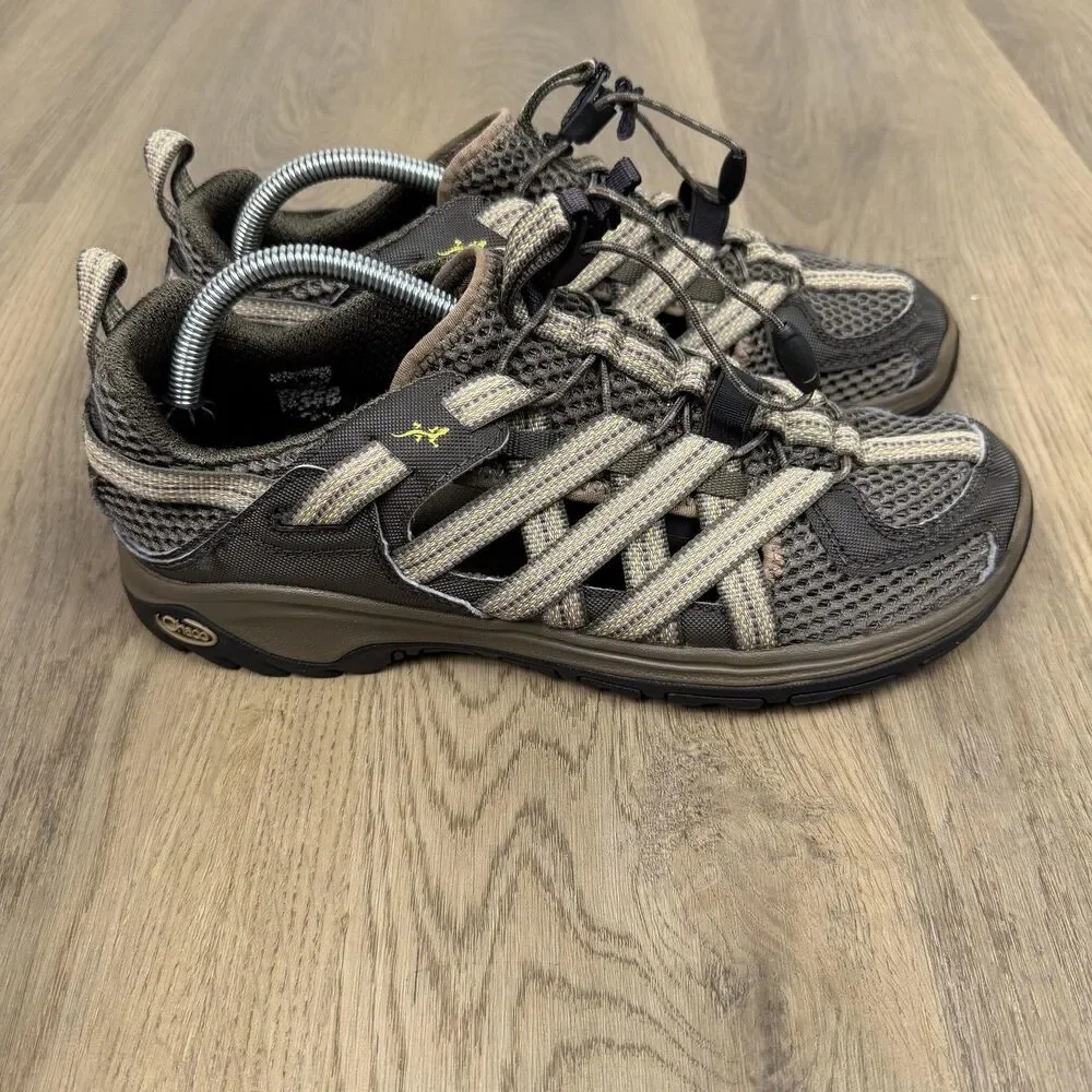 Chaco Shoes Mens Size 10 Brown Mesh Closed Toe Sandals Hiking Trail Water